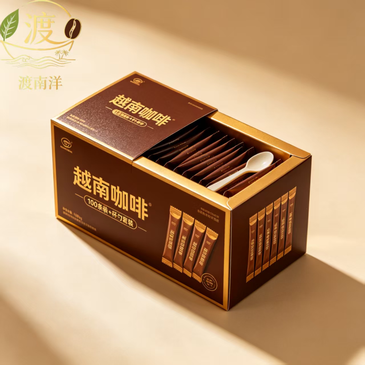 渡南洋越南咖啡礼盒（100条+杯勺套装）