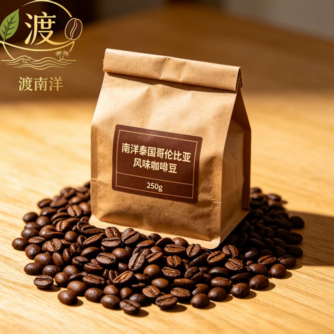 渡南洋泰国哥伦比亚风味咖啡豆250g