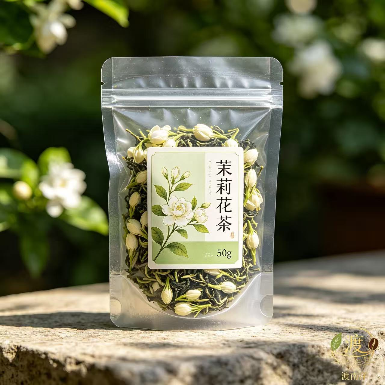 渡南洋 新茶叶茉莉花茶特种雪峰袋装冷泡花茶5g/袋