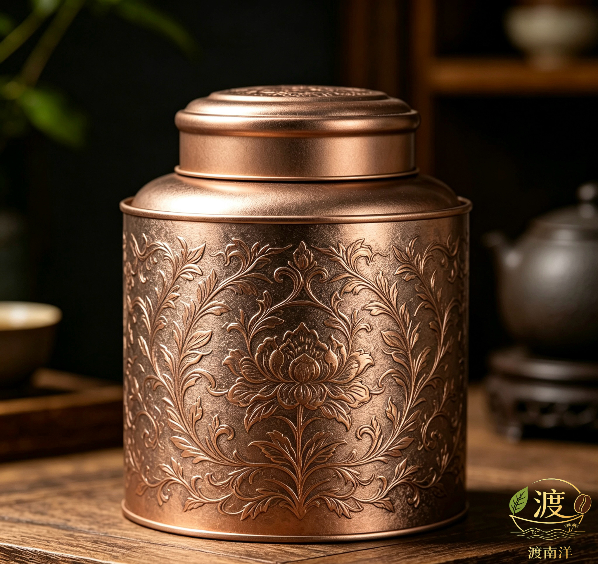 渡南洋 广东新会小青柑柑普熟茶大罐装250g茶叶